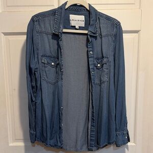 Lola River Women's Denim Button Down Shirt